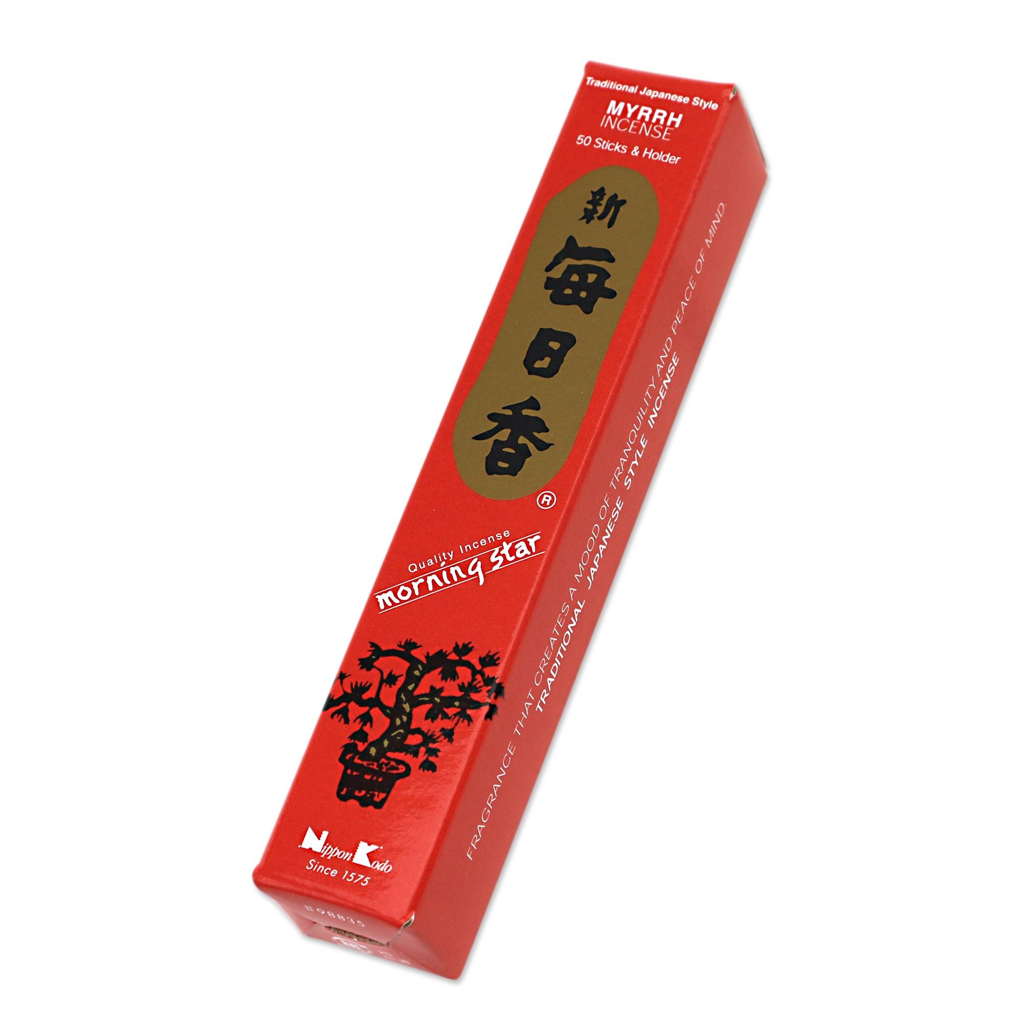 Nhang thơm Nhật Bản Morning Star 50 que - Chất nhựa thơm thảo mộc - Nippon
