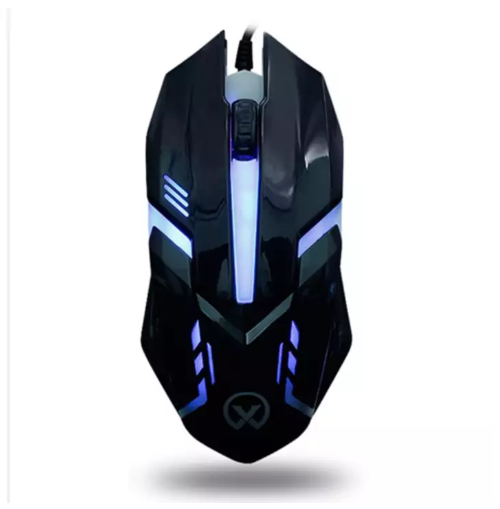 [HCM]Chuột chơi game có dây đèn led Milang đen