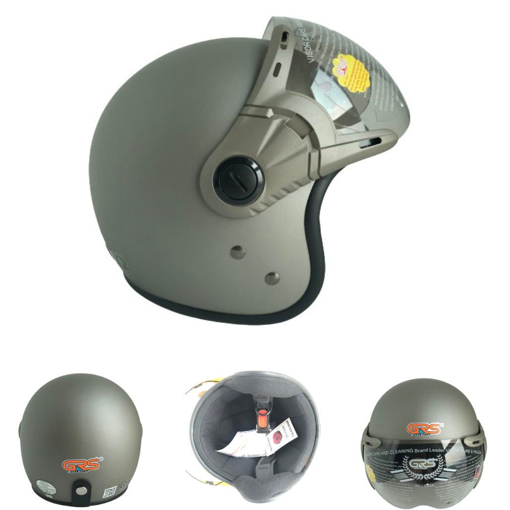 Mũ bảo hiểm GRS A368k (xám nhám)