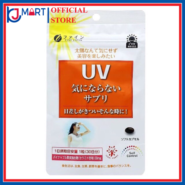 Viên uống chống nắng uv fine nhật bản 30 viên, uv fine japan