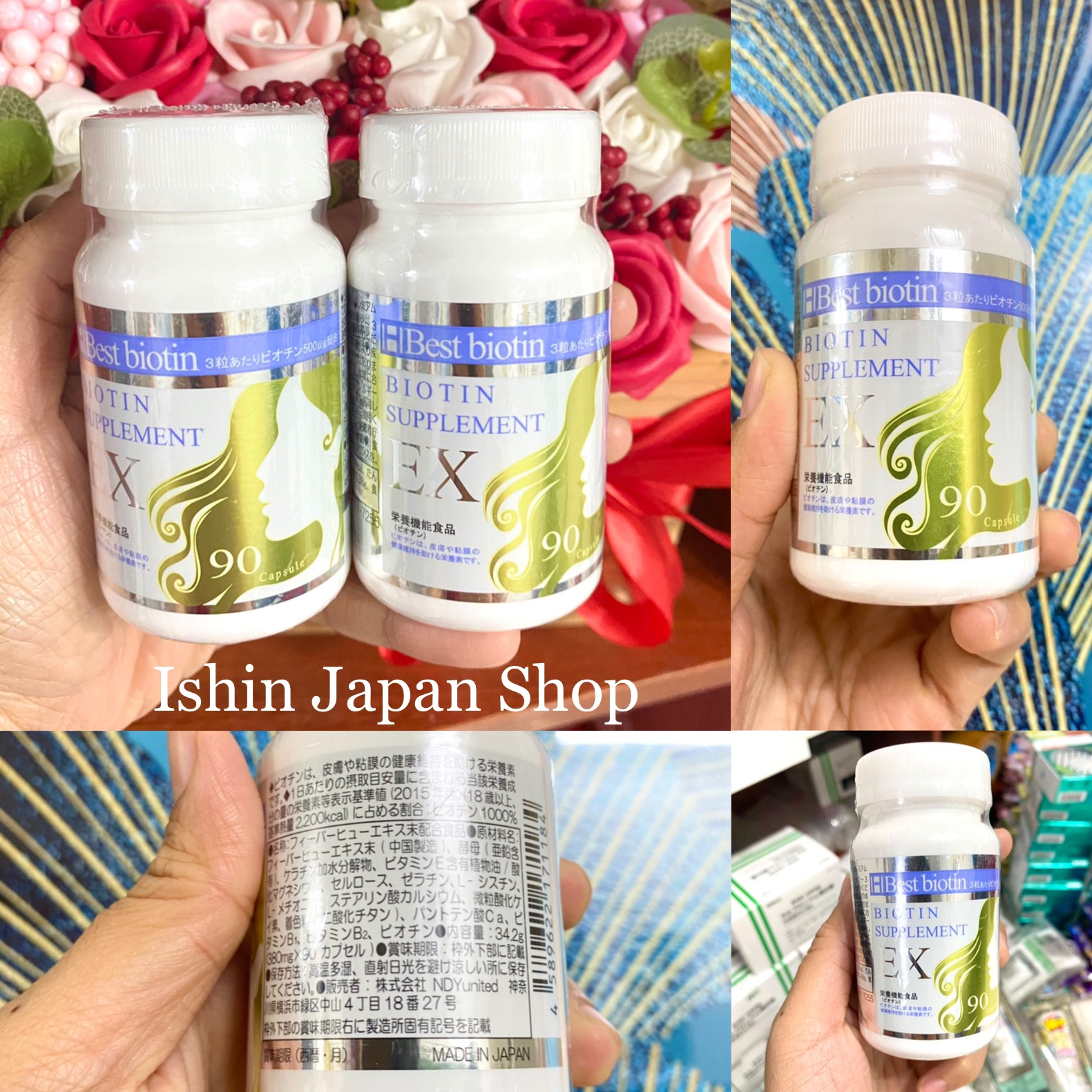 Viên hỗ trợ rụng tóc, mọc tóc Best Biotin Ex Nhật bản 90 viên