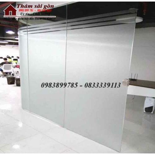 Decal dán kính cát mờ