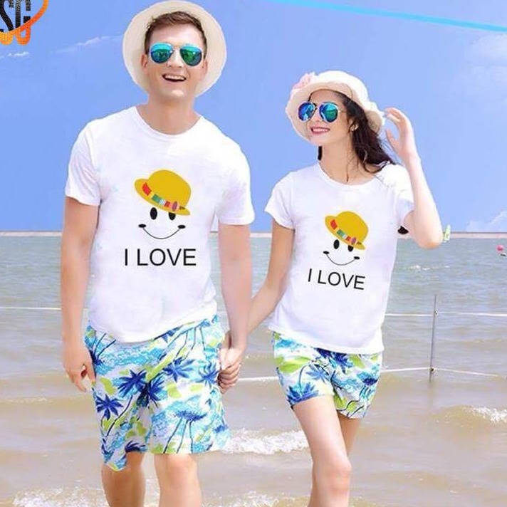 [Siêu Chất 18] Áo Cặp Đôi Tình Yêu Nam Nữ Ngắn Tay Đón Hè, Áo Đôi Bạn Thân Xinh Cute In 3D ❤️KING QUEEN❤️, Vải Cotton Mềm Mịn Thoáng Mát