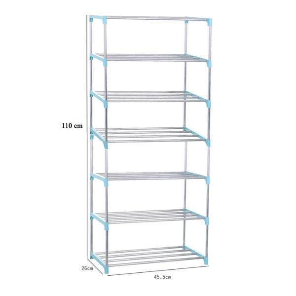 Kệ giày dép 4 tầng inox, Kệ để giày, dép 4 tầng khung inox kệ để đồ, giá để giày dép, đồ nội thất tiện lợi
