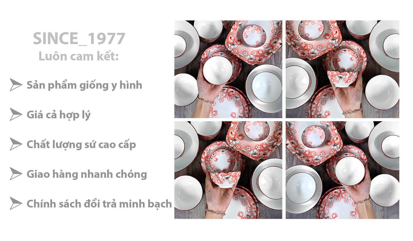 CHÉN MẮM 4D106 SỨ BÁT BẢO CAO CẤP, sINCE_1977