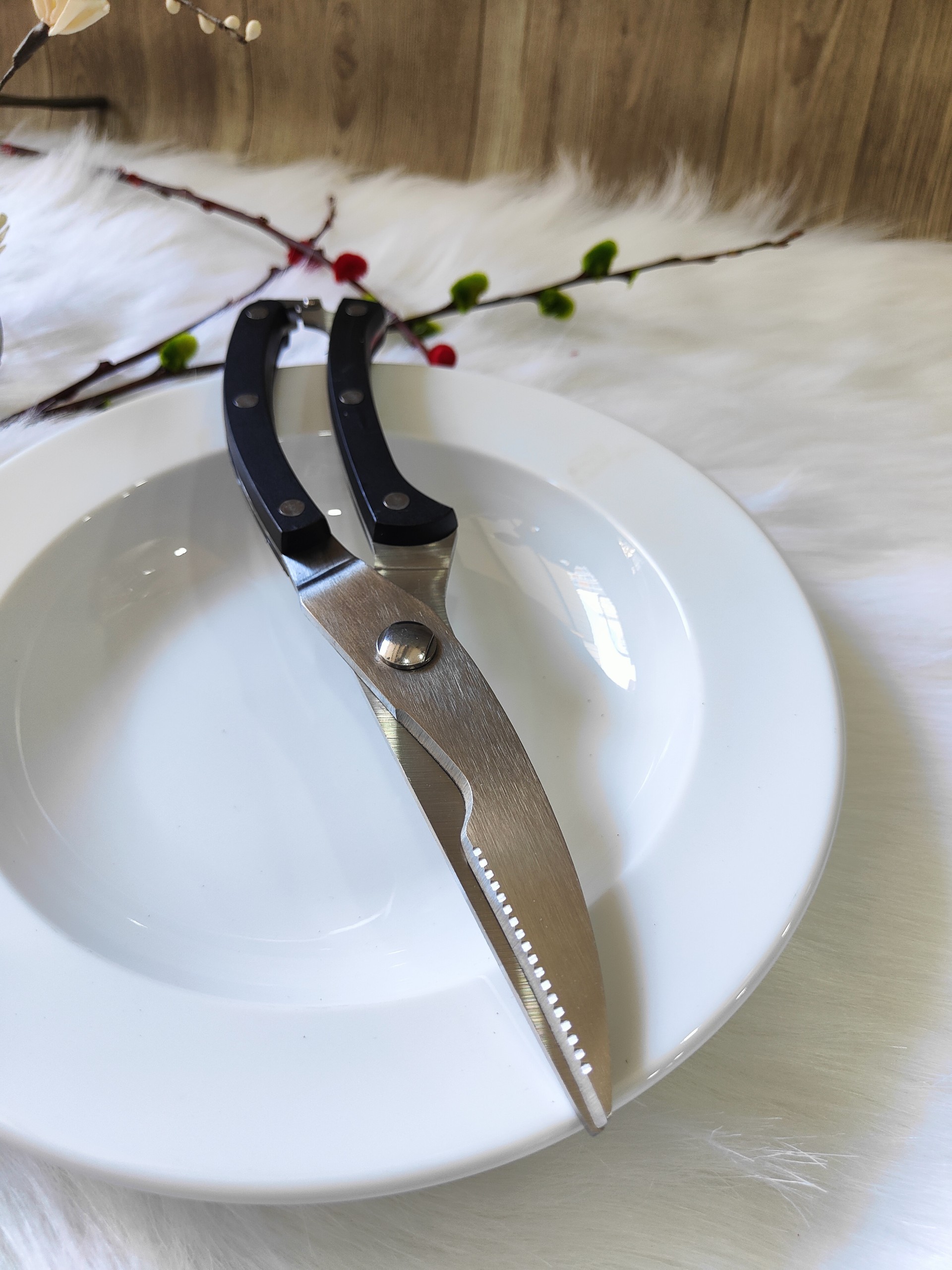 Kéo cắt xương gà (cán inox và cán đen)