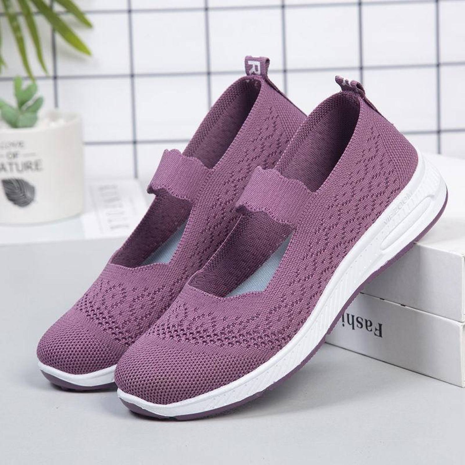 Giày thể thao nữ vải thun êm chân