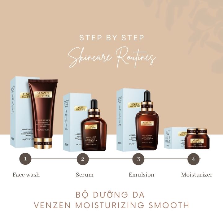 [Chất lượng ⭐⭐⭐⭐⭐] Sữa dưỡng trẻ hóa da Venzen Moisturizing Smooth Hydration Emulsion