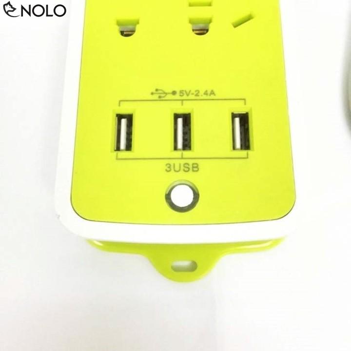 Ổ Cắm Điện Đa Năng 6 Lỗ Và 3 Cổng Sạc USB