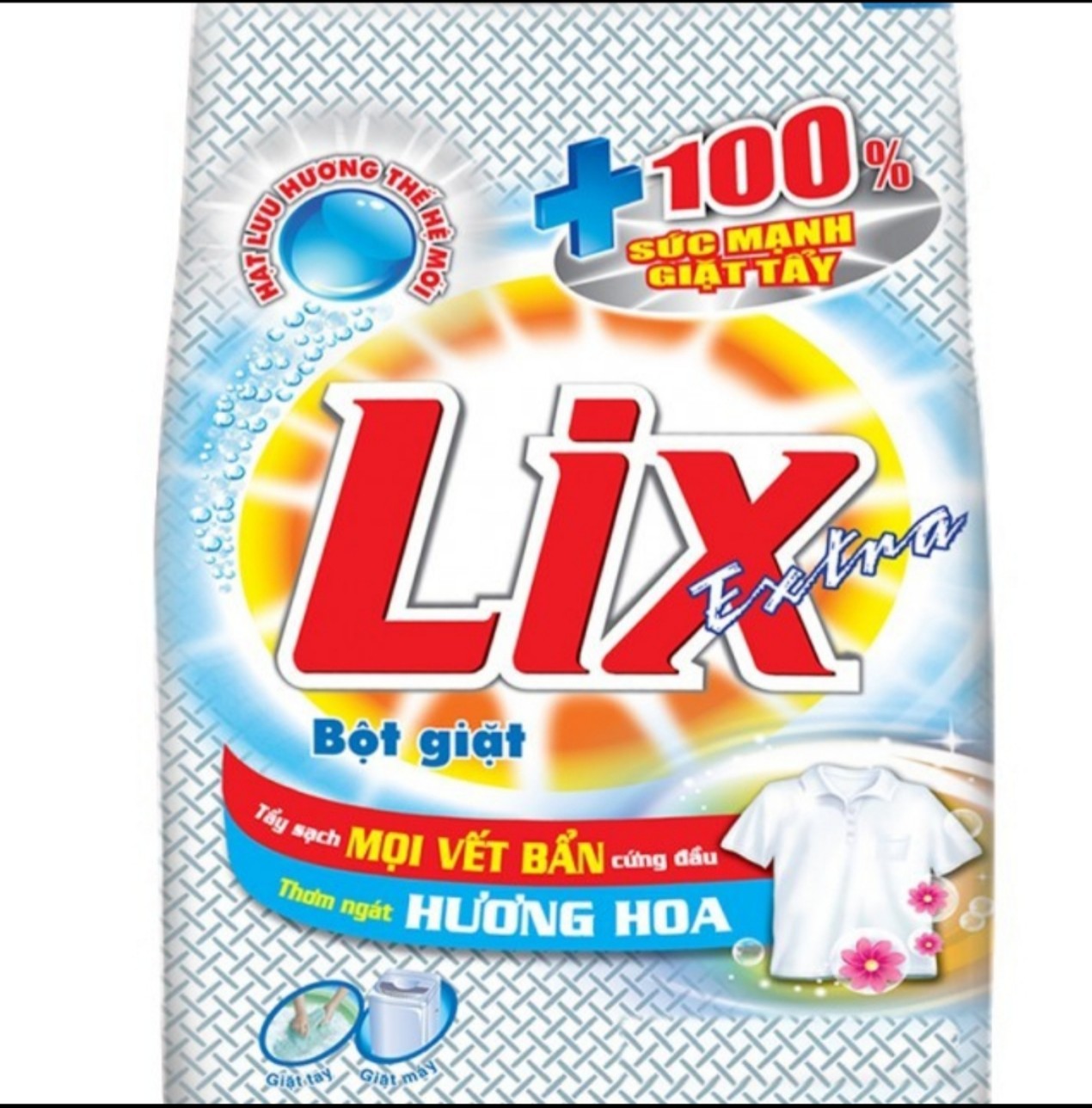 Bột giặt Lix Extra 5,5kg hương hoa (TẶNG NRC 400G)