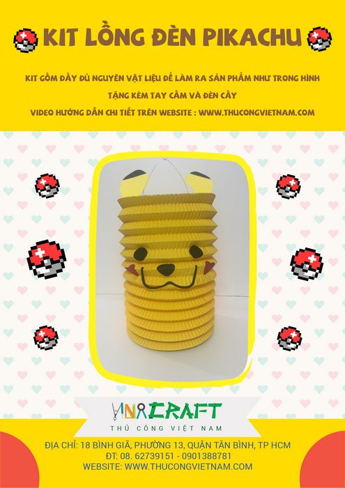 Kit lồng đèn Minion - Pikachu