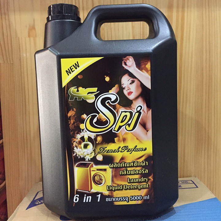Nước Giặt SPJ 5000ml Thái lan (Màu Vàng)