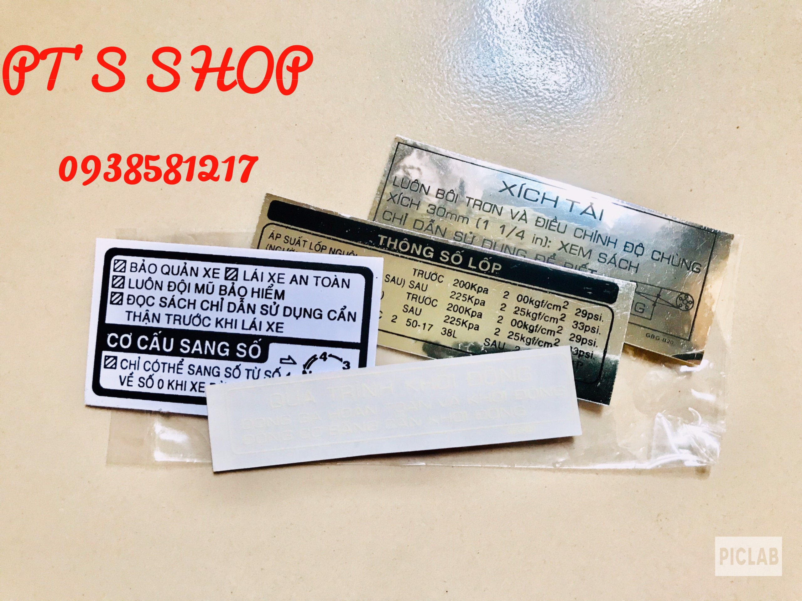 [HCM]BỘ TEM THÔNG SỐ CHO XE WAVE
