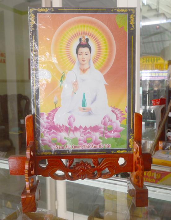 [HCM]Khung gỗ tăng giảm chạm khắc đặt hình thờ