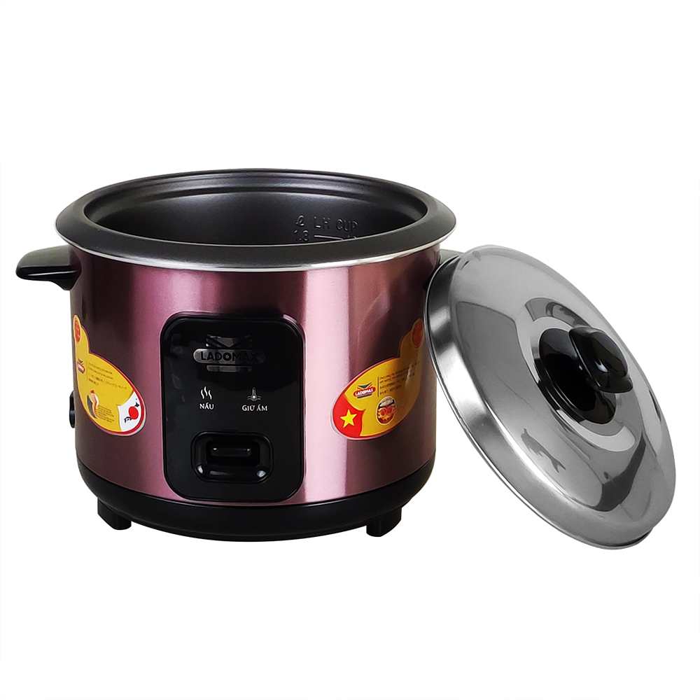 Nồi cơm điện nắp rời Ladomax dung tích 0.6L - 1.2L - 1.8L - 2.2L phù hợp từ gia đình 2 người, sinh viên, cho đến gia đình 6 người ăn