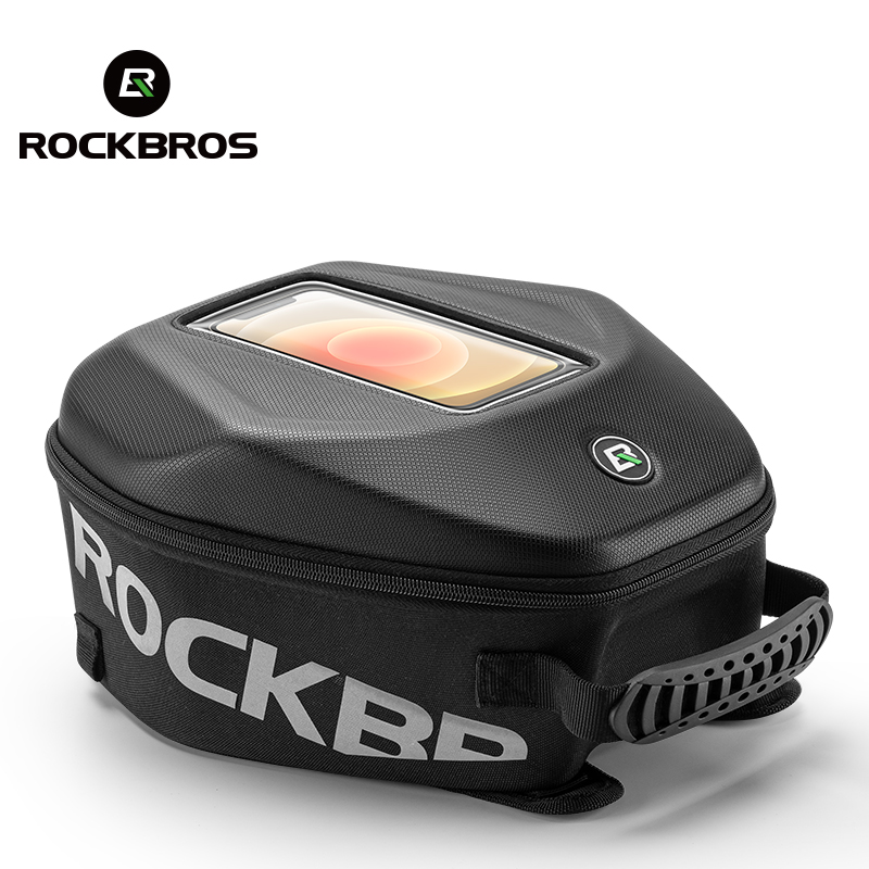 ROCKBROS Túi đựng xe máy Ba lô xe máy vỏ cứng dung tích lớn 7L Màn hình cảm ứng Túi lưu trữ đa chức năng xe máy di động có che mưa chống nước