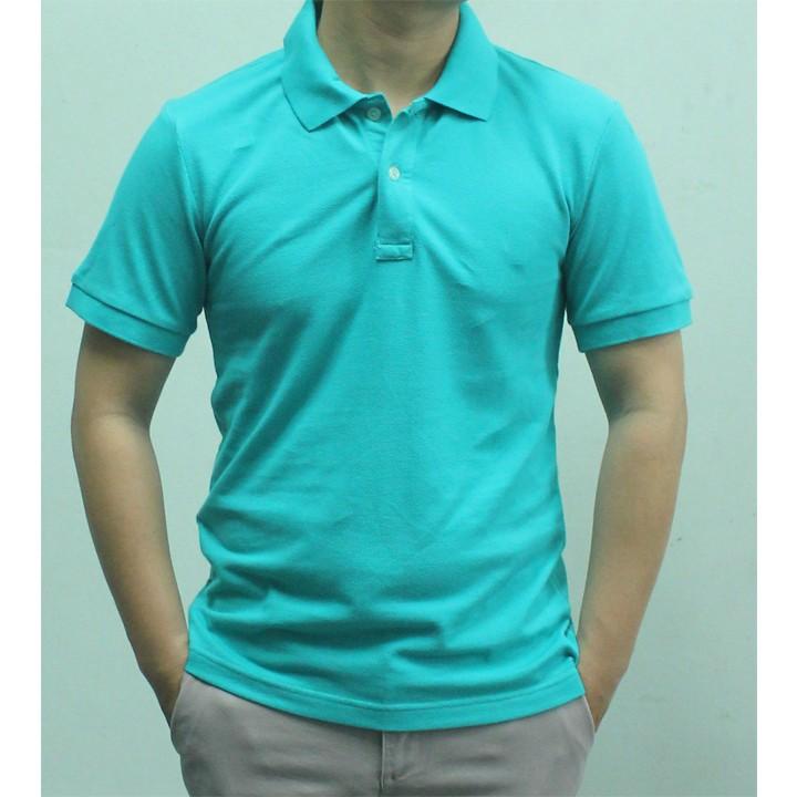 Áo thun nam cổ bẻ màu tím đậm