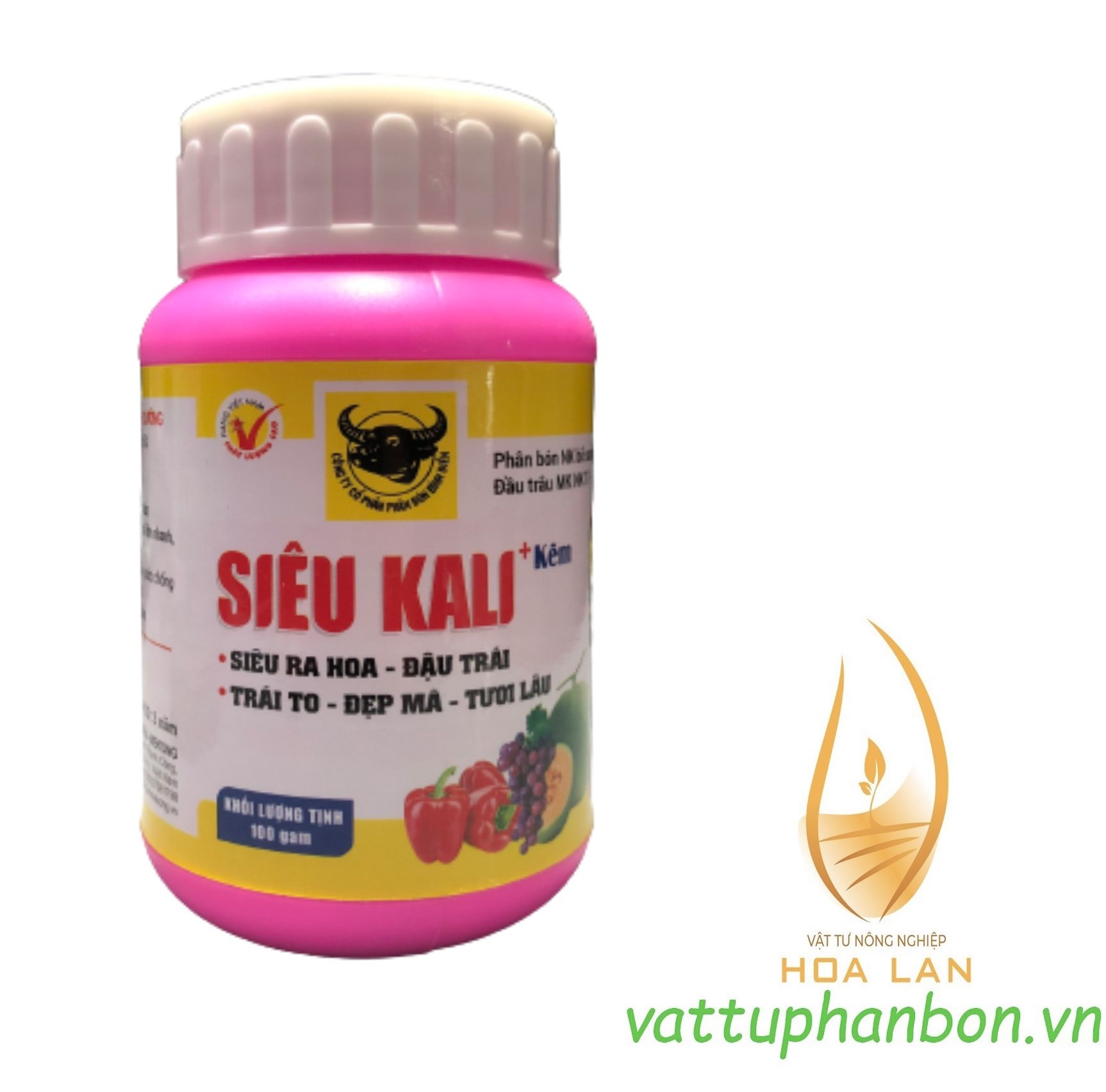 SIÊU KALI + KẼM bổ sung vi lượng cho hoa và cây ăn trái giúp Nhiều hoa - Đậu trái - Quả to - Tươi lâu - #523A# 100g