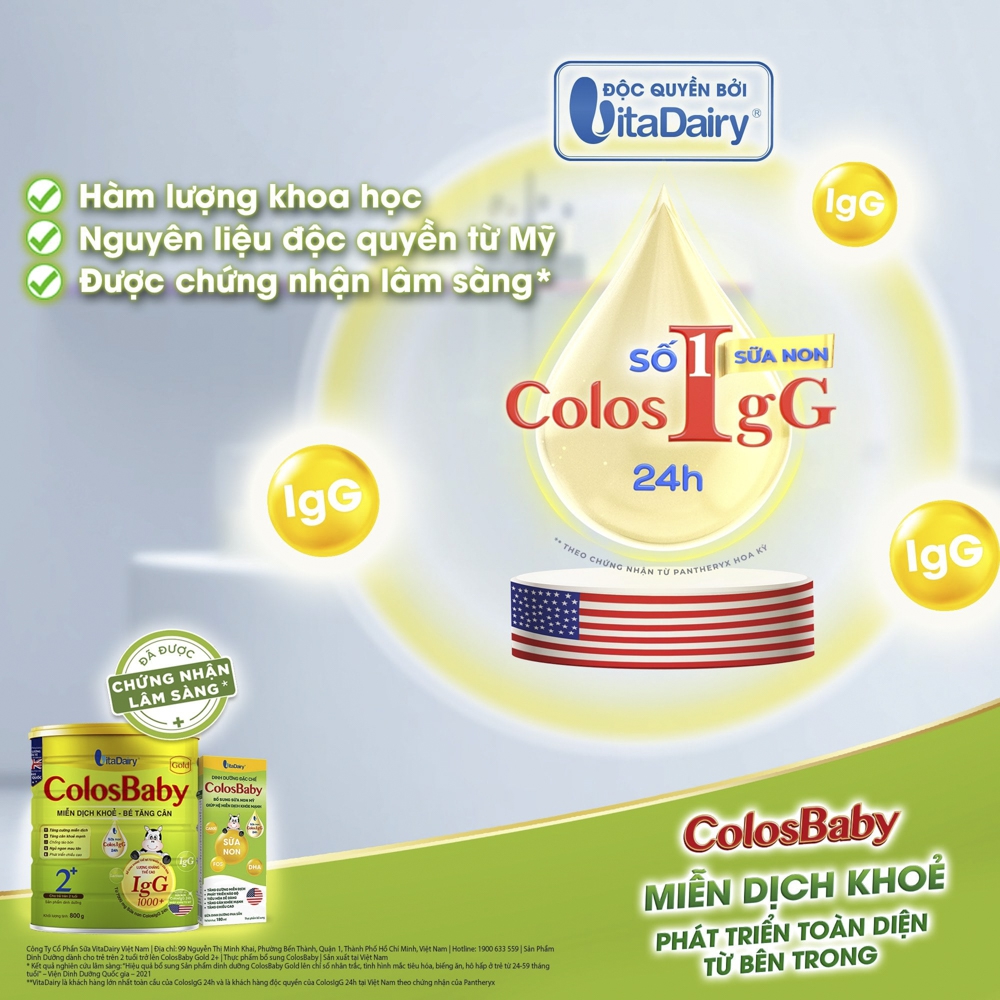 Sữa COLOSBABY GOLD 2+ 800G