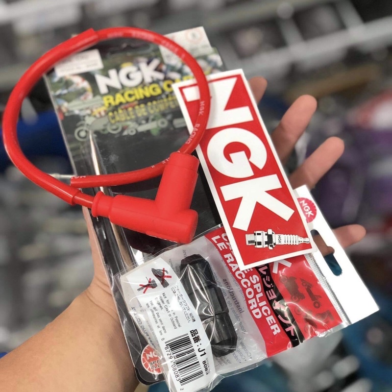 Dây tăng áp, Dây tăng áp NGK đánh lửa màu đỏ phụ kiện xe máy