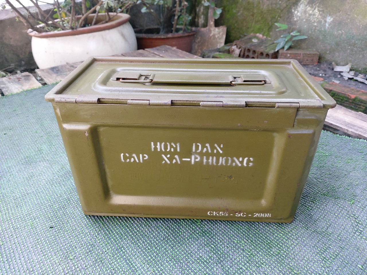 Thùng 7 lít nắp ngang Mỹ xưa
