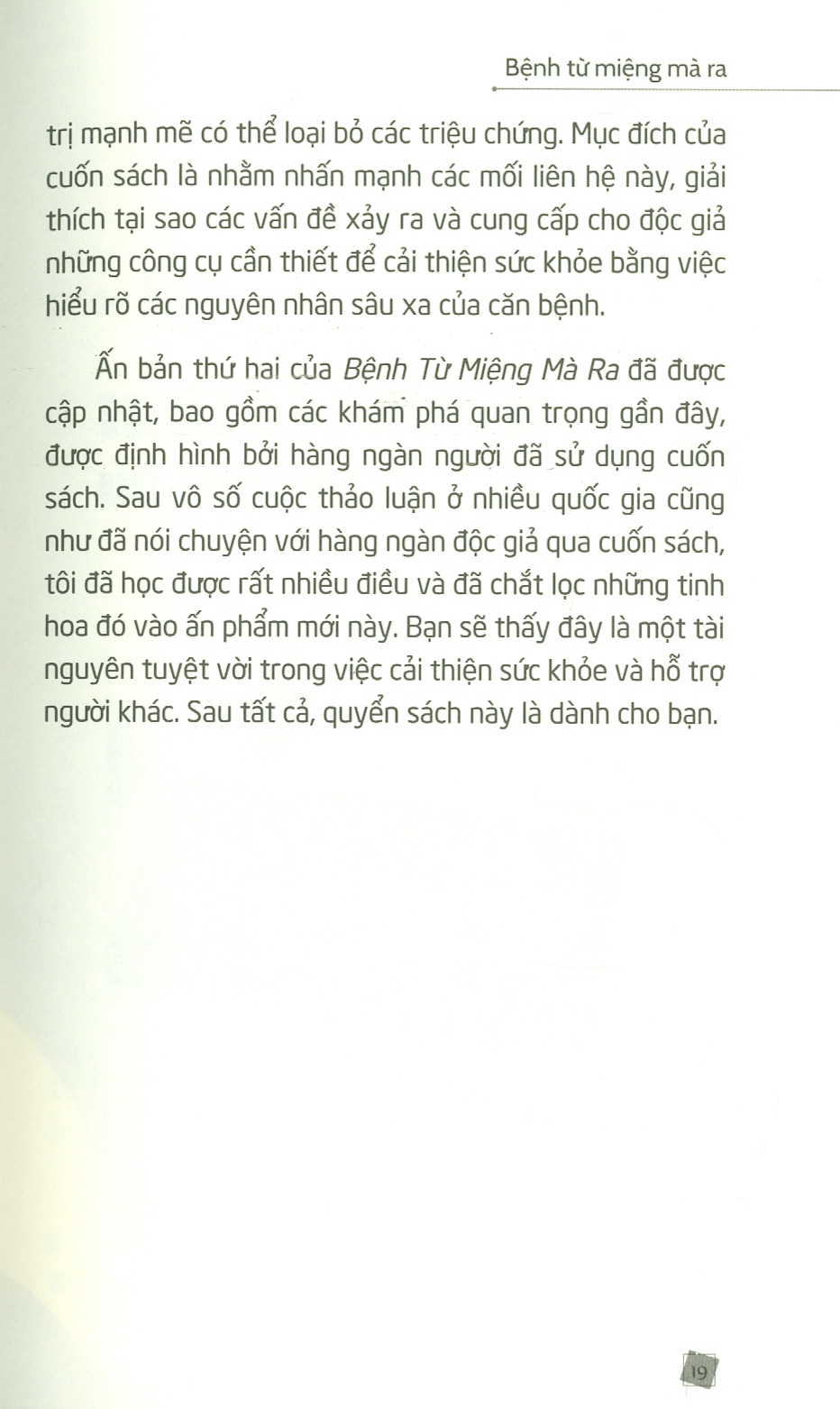 Bệnh Từ Miệng Mà Ra