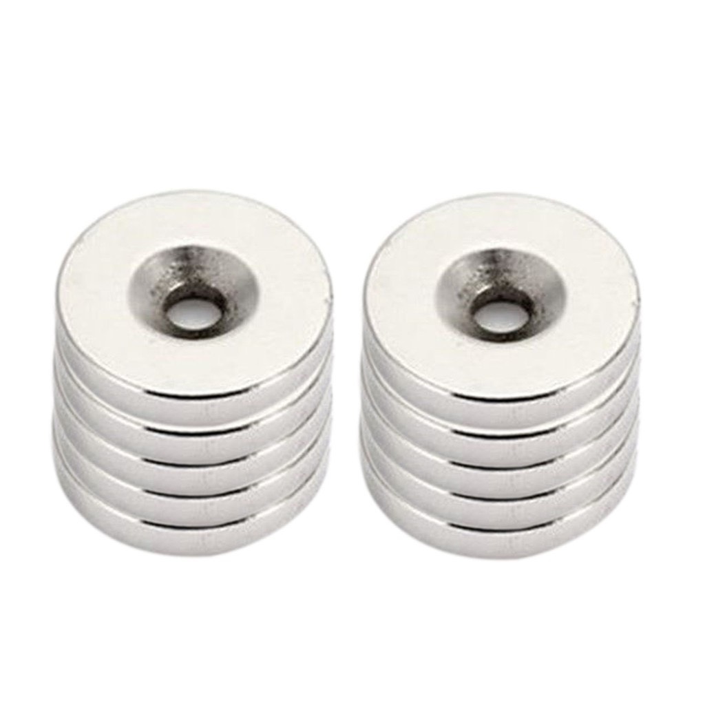 nam châm mạnh D15 * 3 lỗ 4MM