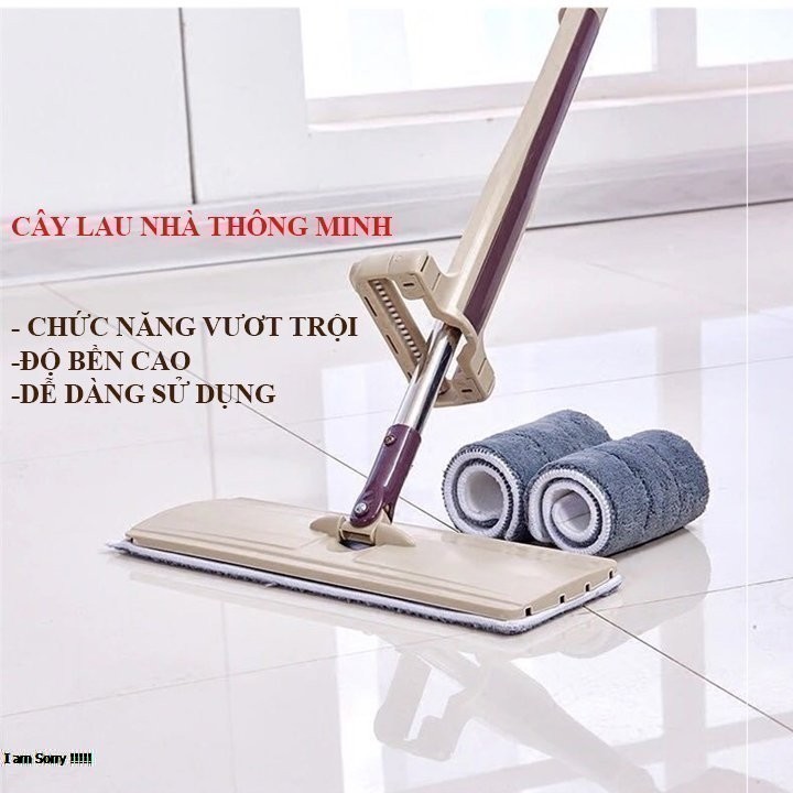 BÁO GIÁ Cây Chổi Chà Sàn | Shopee Lazada Sendo Tiki mới nhất 62 Cây chổi lau nhà tự vắt thông minh xoay 360 độ quét lao chà sàn vệ sinh nhà cửa tặng 1 bông lau siêu thấm hút - Ong Vàng 86