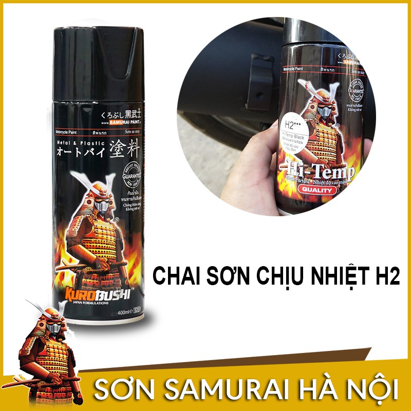 Sơn Samurai - Chai sơn chịu nhiệt Samurai H2