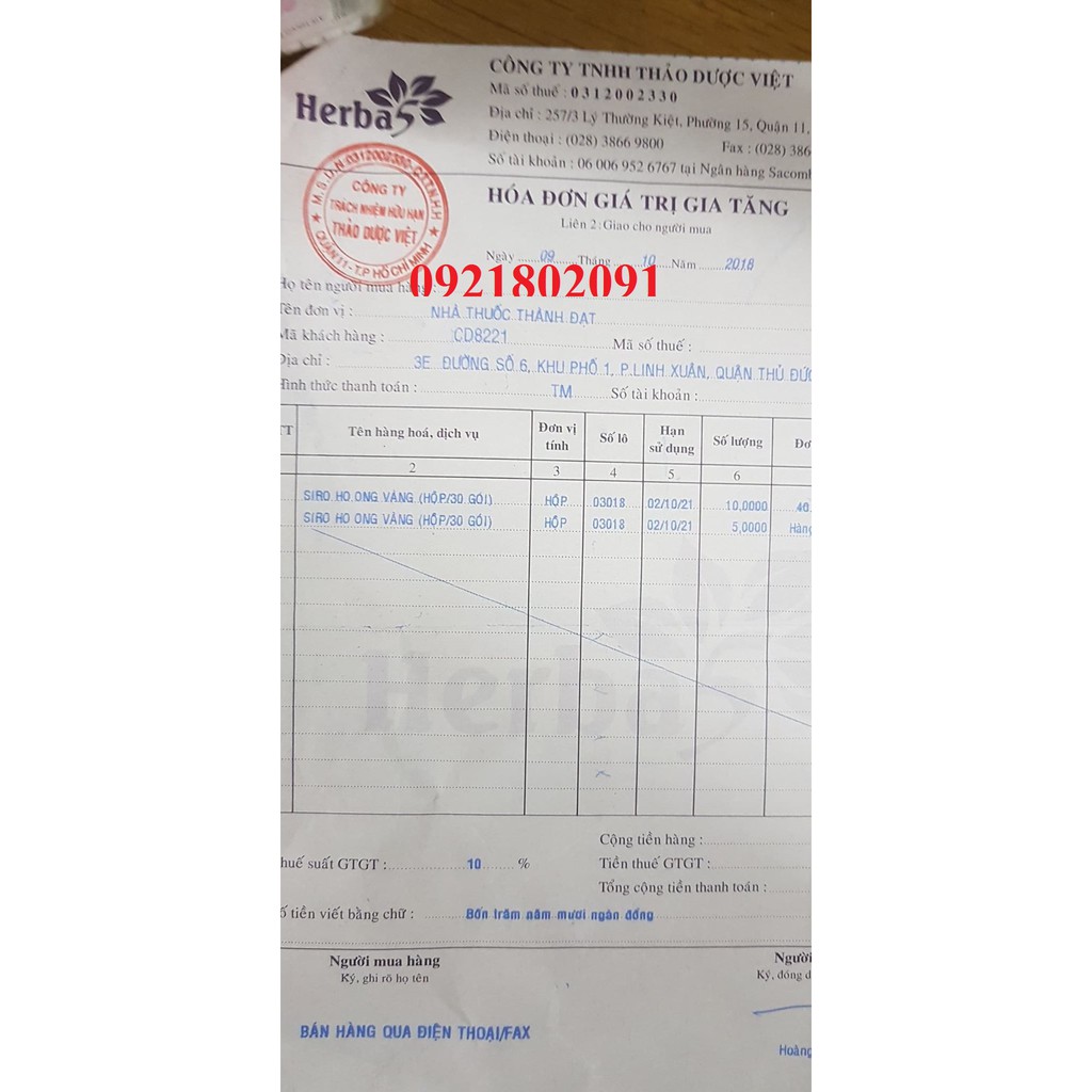 siro ong vàng hỗ trợ hô hấp