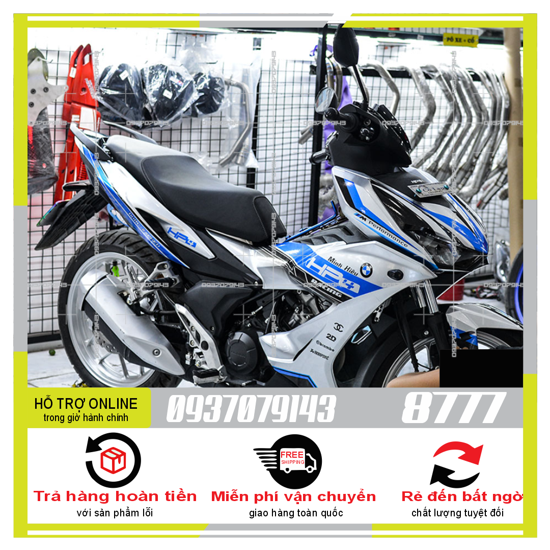 TEM RỜI WINNER X HP4 DÁN XE TRẮNG 8777