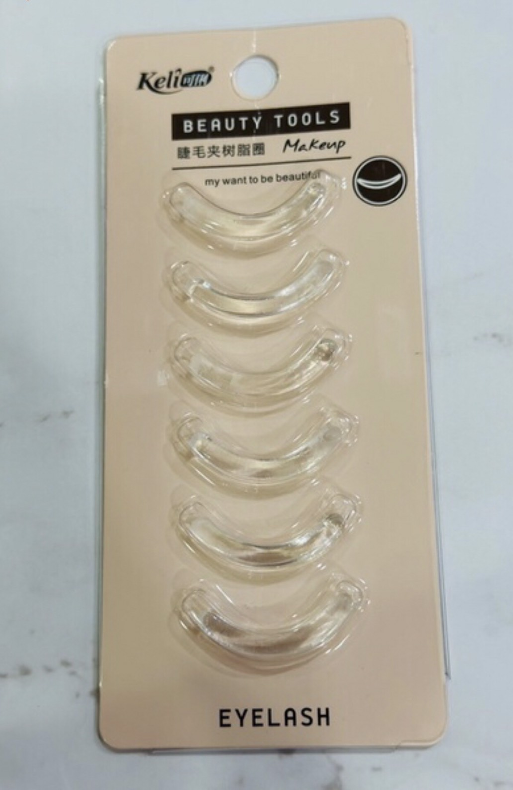 Bộ vĩ 6 miếng đệm bấm mi KeLi
