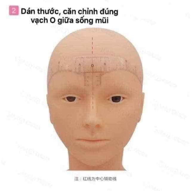 Thước dán, đo vẽ lông mày