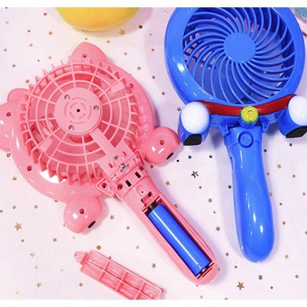 [HOT TREND 2020] Quạt tích điện mini HELLO KITTY & DOREMON dễ thương ( Loại TO)