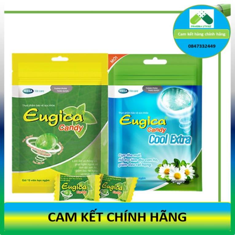Kẹo Eugica Candy - Eugica Candy Cool Extra (Bịch 15 viên)