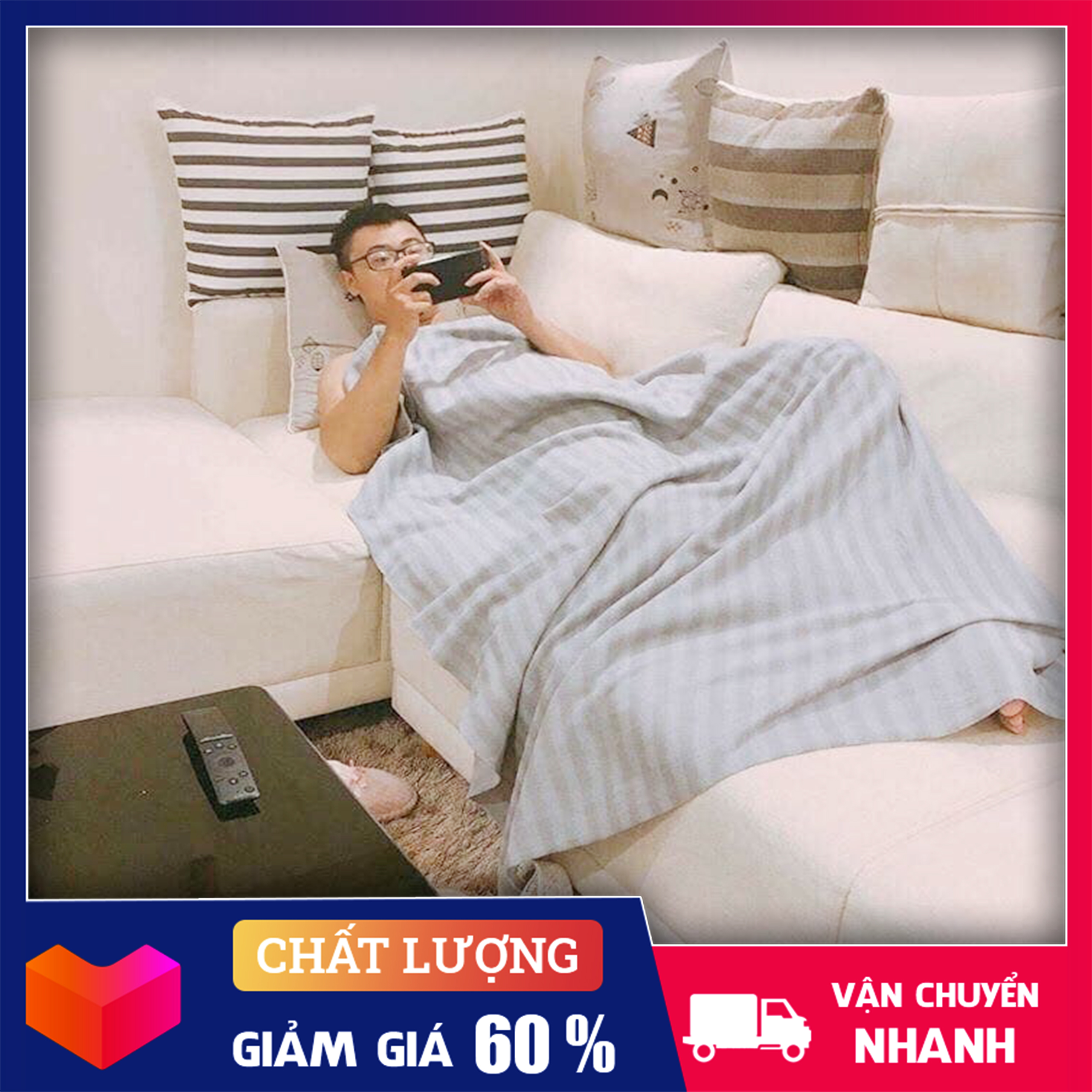 Chăn (mền) Ngủ Ikea Cao Cấp Mềm Mịn, Siêu Nhẹ