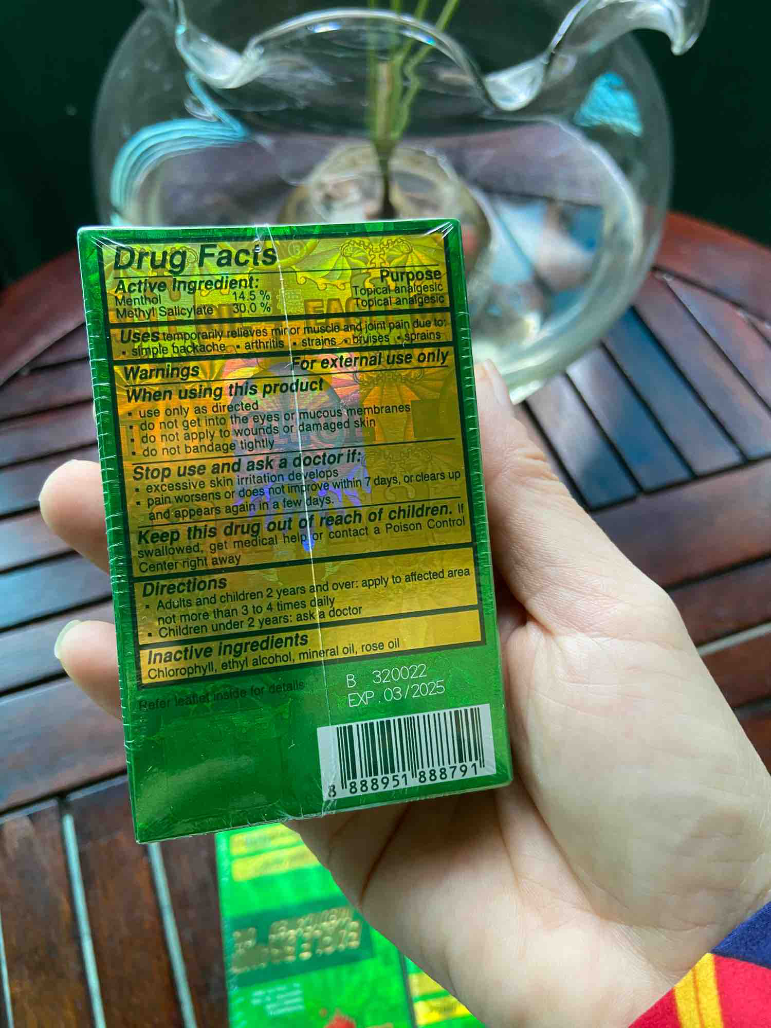 [HCM]Dau gio Mỹ EAGLE BRAND MEDICATED OIL 24ml