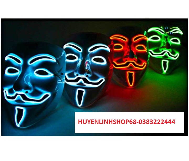 Đồ chơi Mặt Nạ Hacker, mặt nạ hacker CÓ ĐÈN - Mặt Nạ CAO CẤP ( ĐÈN CÓ NHIỀU MÀU,NHIỀU KIỂU NHÁY ĐỔI MÀU)