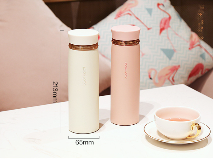Bình Giữ Nhiệt Lock&Lock Feather Light 450ml LHC4131IVY/PIK