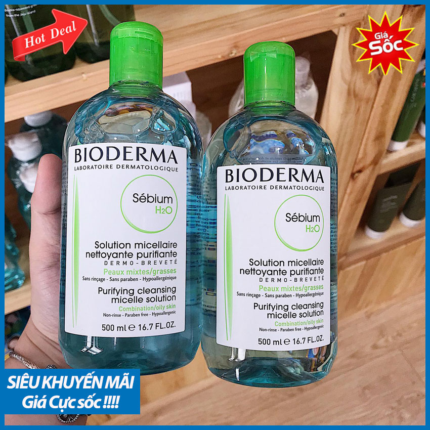 [HÀNG SIÊU HOT] Nước Tẩy Trang Cao Cấp 500ml; Làm sạch bụi bẩn từ sâu bên trong, điều hòa chất lượng bã nhờn, ngăn chặn tình trạng bít lỗ chân lông.