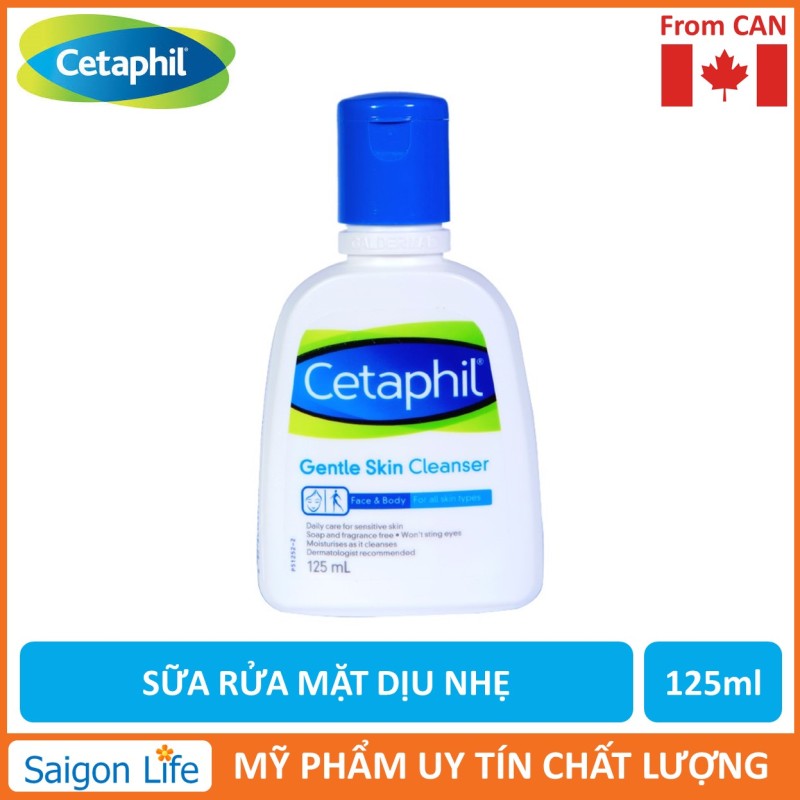 Sữa rửa mặt Cetaphil Gentle Skin Cleanser 125ml nhập khẩu