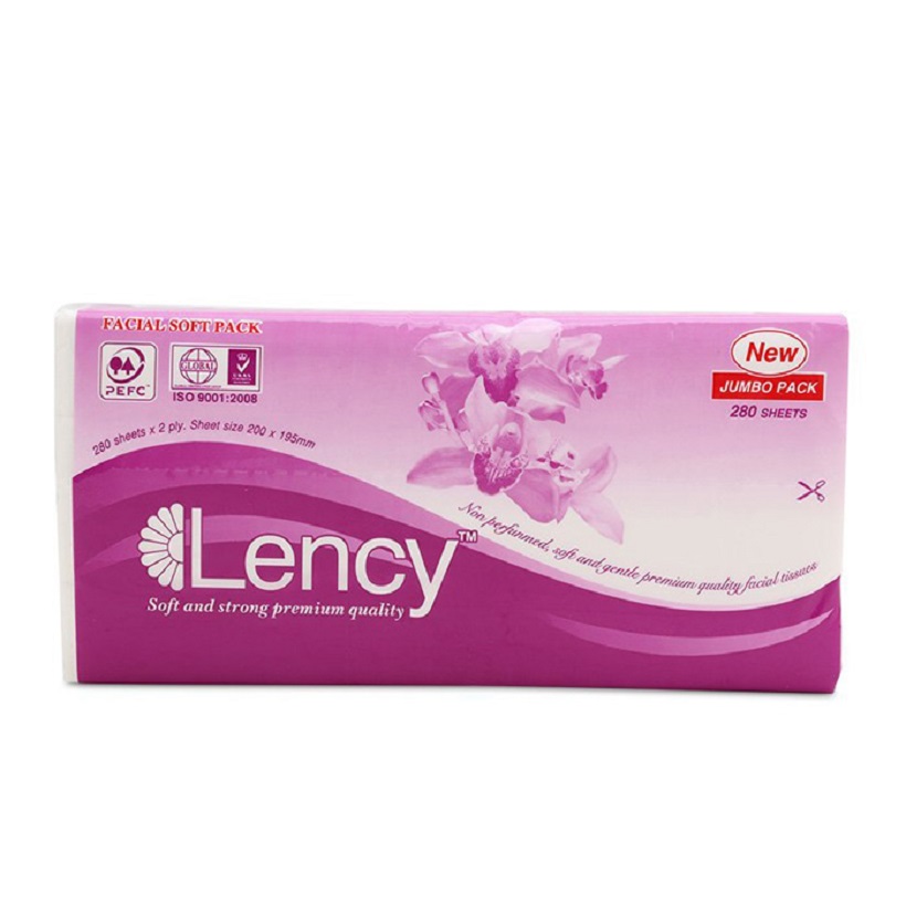 Khăn giấy lụa Lency 180 tờ (3 lớp)