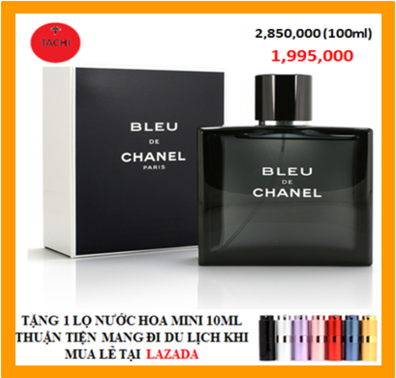 Nước hoa nam BLEU CHANEL EDT 100ml 2019 BAO TEST