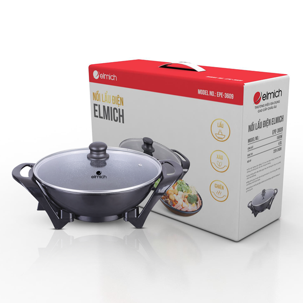 Nồi Điện Đa Năng Elmich MPE-3911 (Công Suất 700W, Dung Tích 1,5L, Size 20cm)