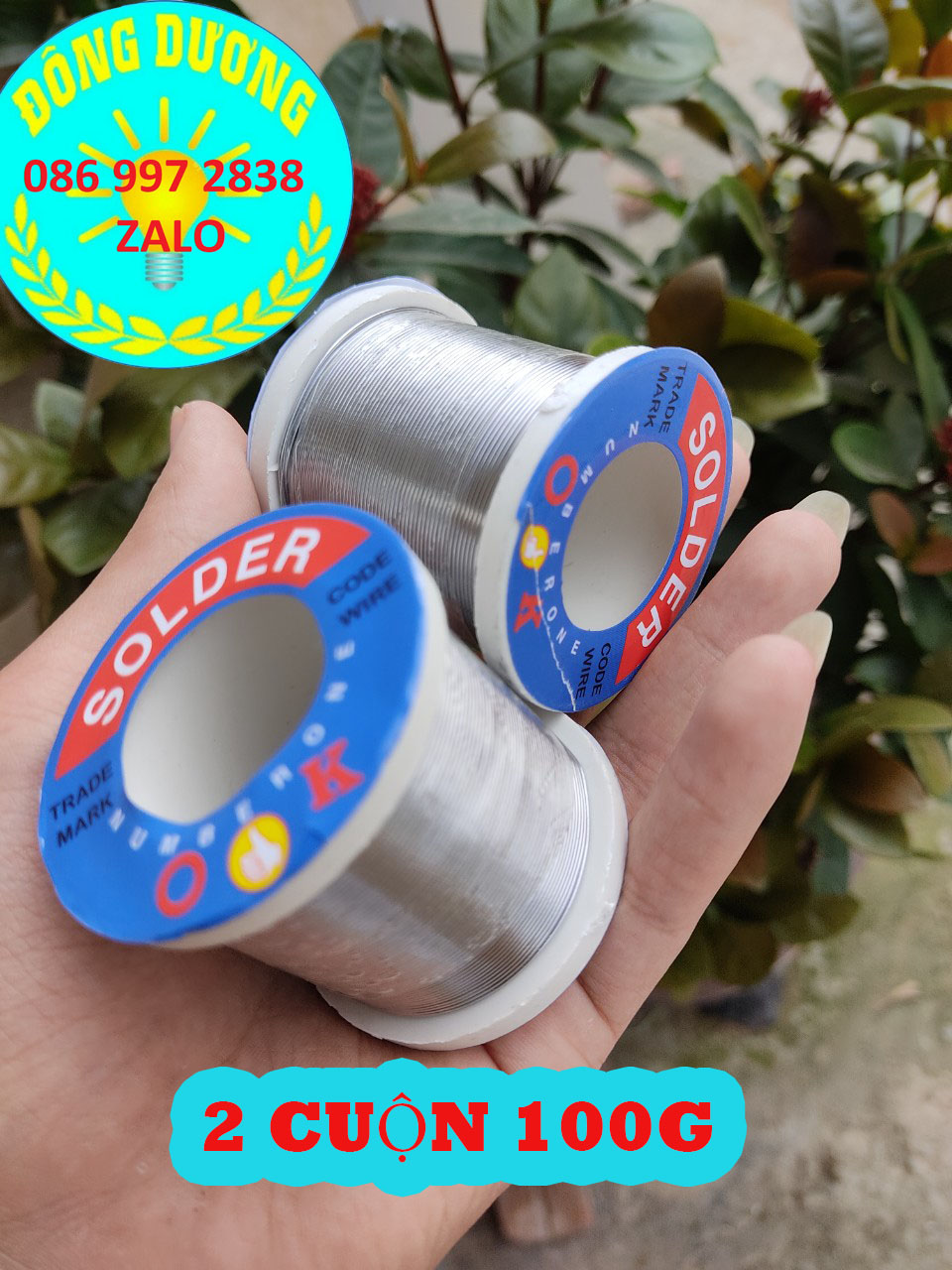 2 CUỘN THIẾC HÀN LOẠI 100G - THIẾC HÀN ĐIỆN TỬ