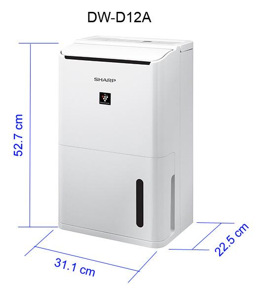 Máy tạo ion và hút ẩm Sharp DW-D12A-W