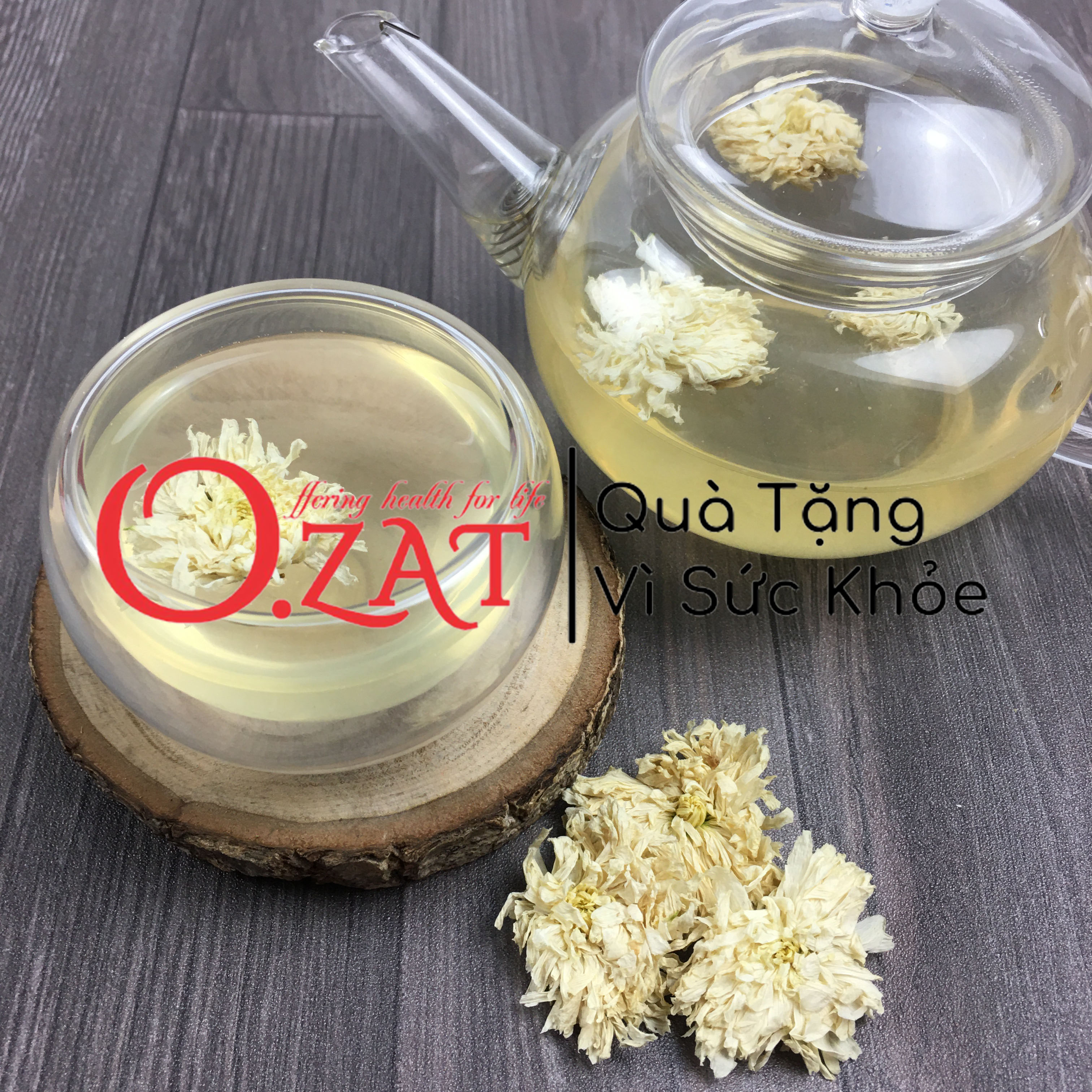 Trà Hoa Cúc Trắng sấy khô O.ZAT 100g