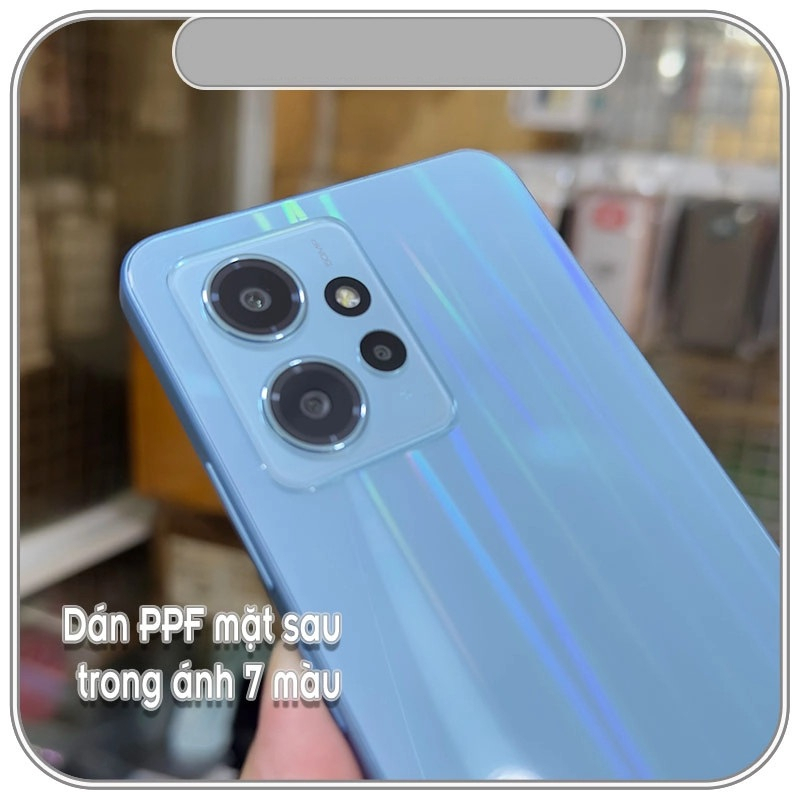 Dán PPF mặt sau trong suốt Xiaomi Redmi Note 9 Note 9S Note 9 Pro Note 9 Pro Max siêu dính ánh 7 màu - tự phục hồi vết xước