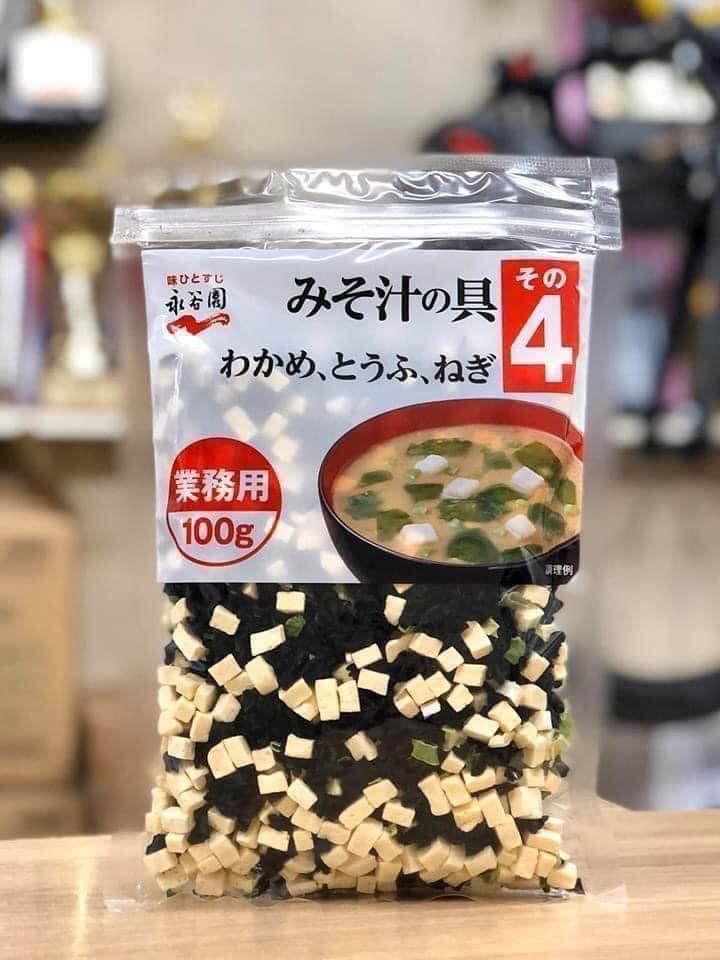 [HCM]Rong biễn và đậu hủ sấy (súp miso) 100gr