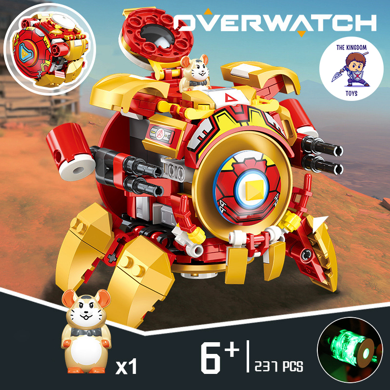 Đồ chơi lắp ráp mô hình robot wreckingball hamster 12in1 phiên bản người sắt / đội trưởng mỹ / người dơi